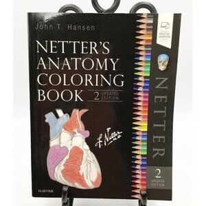 Netter's Anatomy Coloring Book 2nd Updated Edition John T. Hansen Clean Unmarked